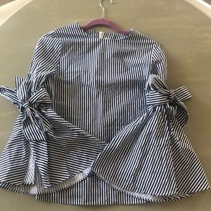 NWT Chicwish pin stripe blouse